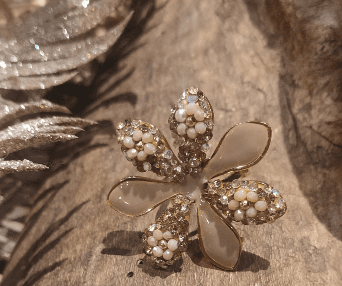 Bague FLEUR&STRASS M