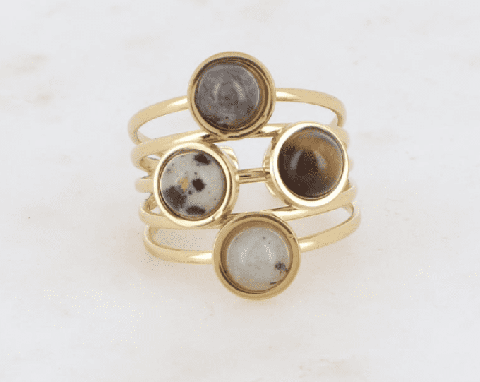 Bague Cabochons  Ronds