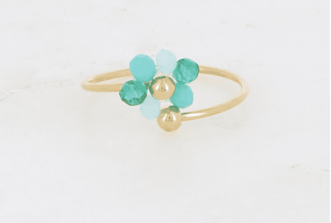 Bague Fleur Perlée