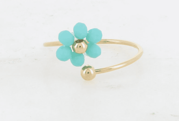 Bague Fleur Perlée