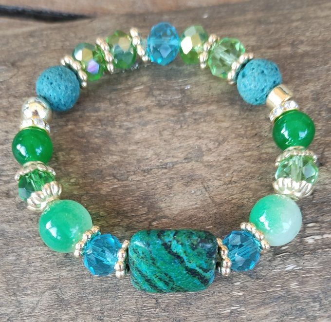 Bracelet Carré Vert