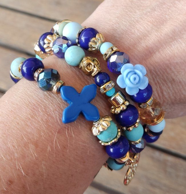 Bracelet Rose Bleue