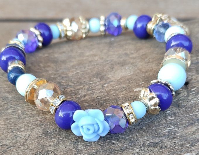 Bracelet Rose Bleue