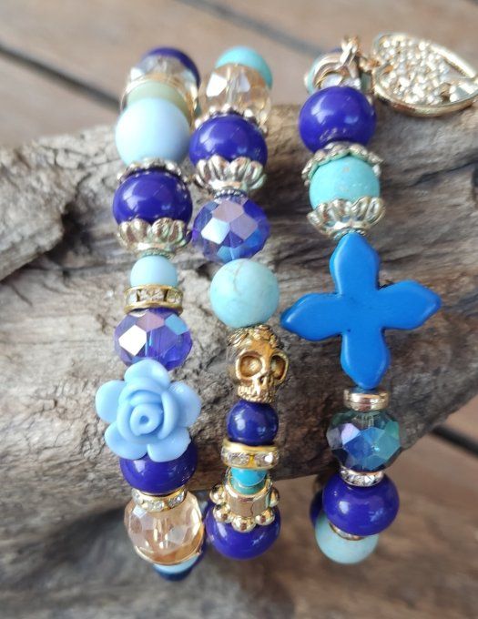 Bracelet Rose Bleue