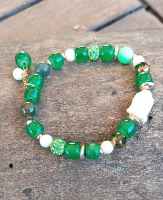 Bracelet Vert Bouddha