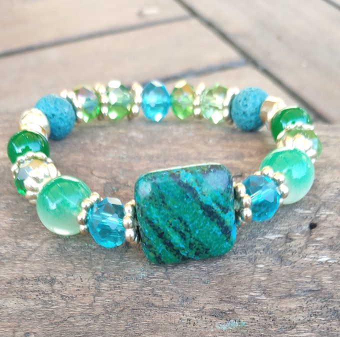 Bracelet Carré Vert