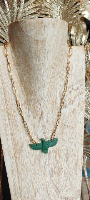 Collier Aigle Vert