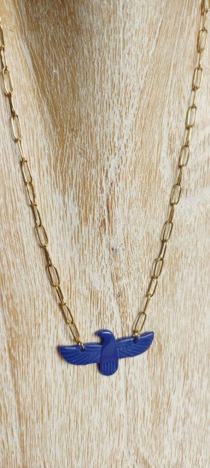 Collier Aigle Bleu